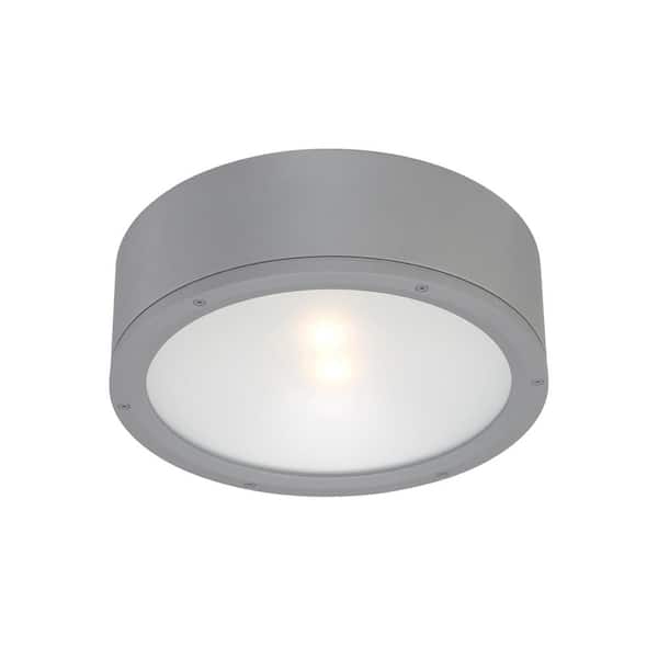 WAC Lighting Tube 12 in. 1-Light Graphite ENERGY STAR LED Indoor or Outdoor Flush Mount