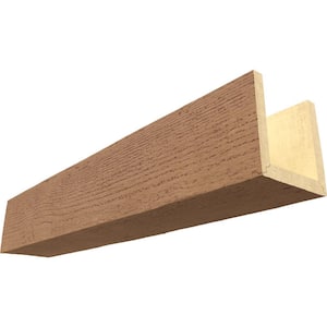 Endurathane 6 in. H x 4 in. W x 8 ft. L Rough Sawn Toffee Faux Wood Beam