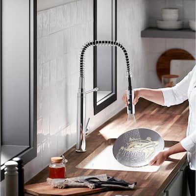 Purist Single-Handle Semiprofessional Kitchen Sink Faucet in Polished Chrome