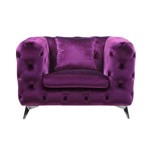 Purple Fabric Atronia Chair