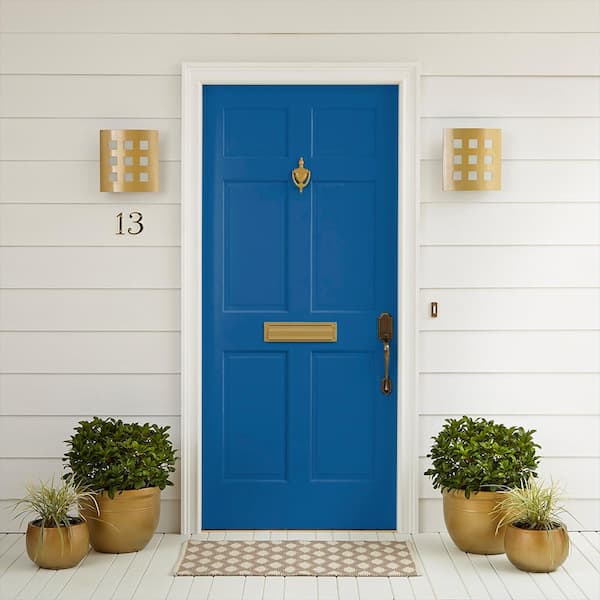 BEHR PREMIUM 1 qt. #PPU15-03 Dark Cobalt Blue Semi-Gloss Enamel
