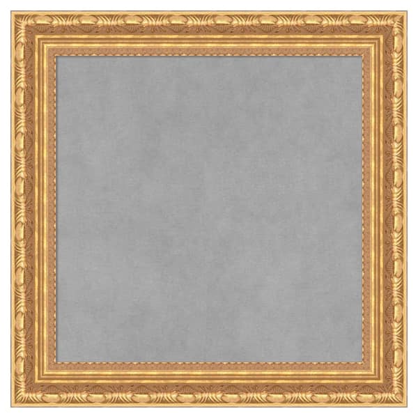 Amanti Art Versailles Gold 20 in. x 20 in. Framed Magnetic Board