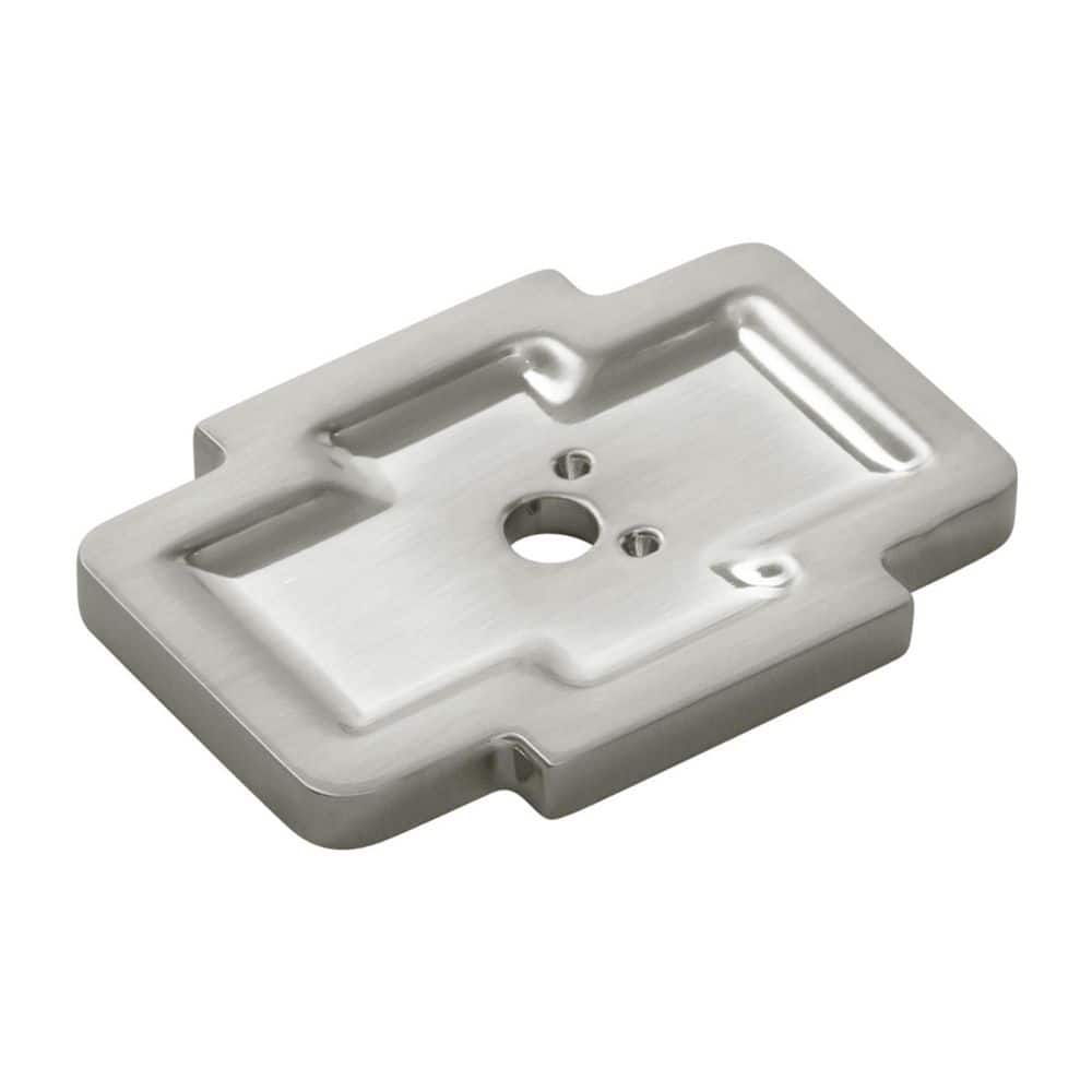 Coventry Collection Knob Backplate 1.75 Inch x 1.25 Inch Satin Nickel Finish Cabinet Backplate price history on PriceWatchPro
