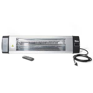 1500-Watt Electric Infrared Indoor Outdoor Wall or Ceiling Heater, Silver
