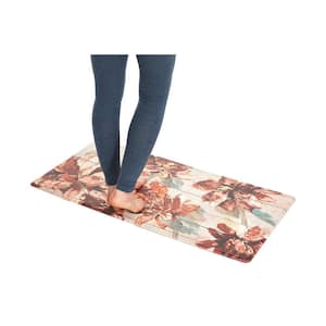 Floral 20 in. x 39 in. Anti-Fatigue Kitchen Mat
