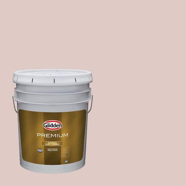 Glidden Premium 5 gal. PPG1060-3 Kangaroo Paw Semi-Gloss Exterior Latex Paint