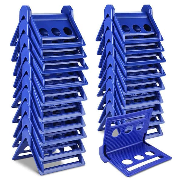 20 Pack Edge Corner Protectors 6x4 Inches Polyethylene Plastic for Cargo Load Truck Shipping Blue