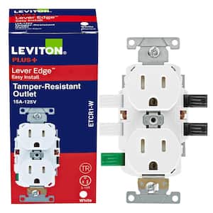 Reviews for Leviton Lever Edge Easy Install 15 Amp 125-Volt Duplex ...
