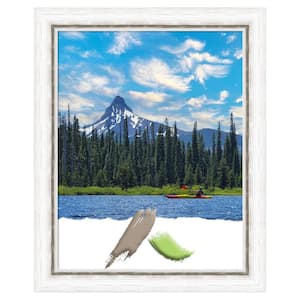 11 in. x 14 in. Morgan White Silver Wood Picture Frame Opening Size