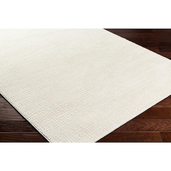 Freud Cream Abstract 3 ft. x 7 ft. Indoor Runner Area Rug