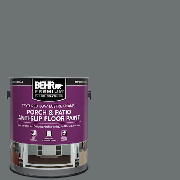 BEHR PREMIUM 1 gal. #MQ5-28 Dawn Gray Textured Low-Lustre Enamel Interior/Exterior Porch and Patio Anti-Slip Floor Paint