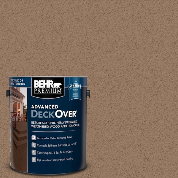 BEHR Premium Advanced DeckOver 1 gal. #PFC-19 Pyramid Textured Solid Color Exterior Wood and Concrete Coating