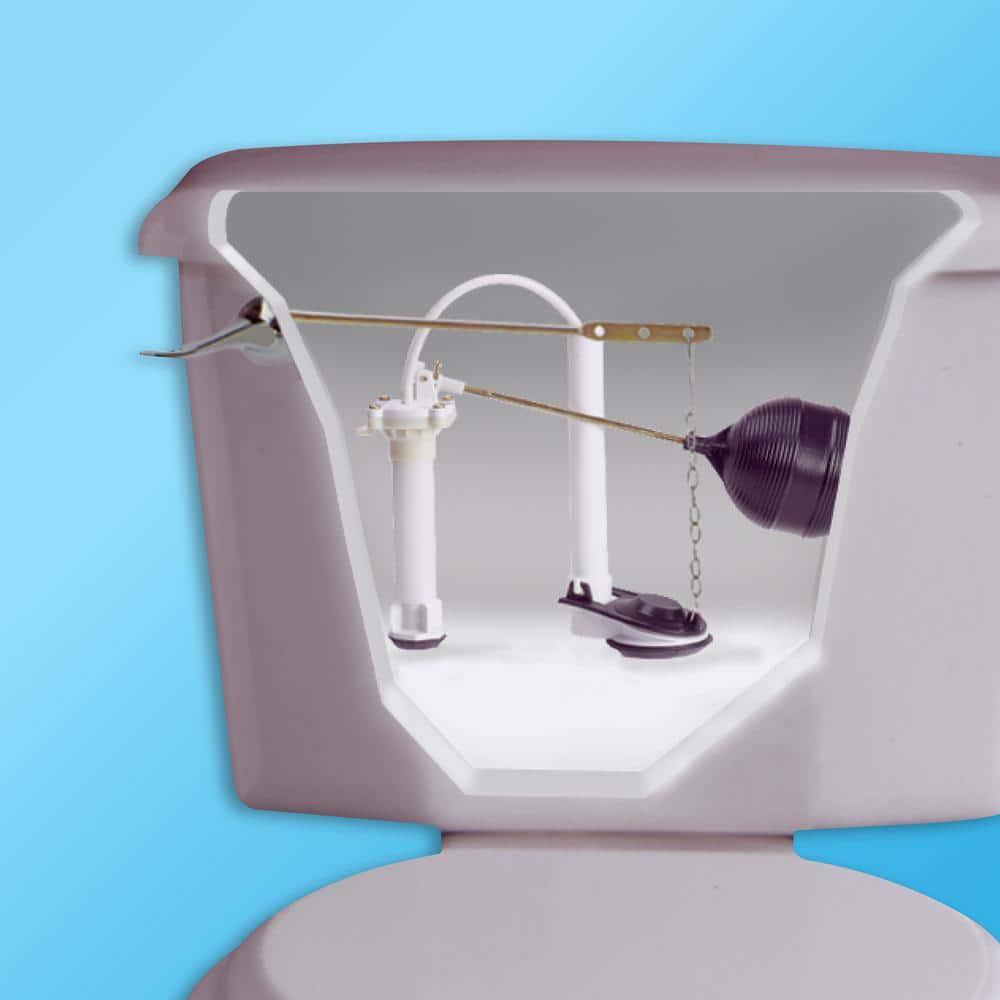 Universal Toilet Tank Repair Kit with Brass Rod and Float