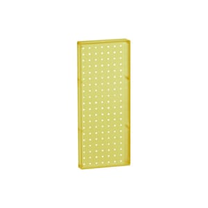 20.625 in. H x 8 in. W Pegboard Yellow Styrene One Sided Panel
