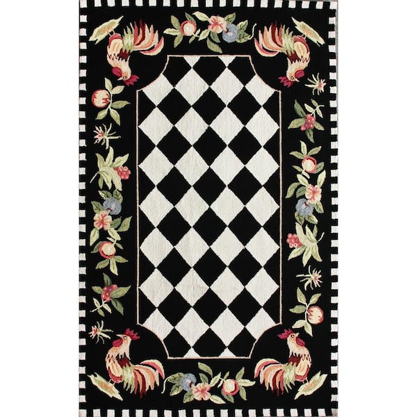 nuLOOM Angla Southwestern Black 5 ft. x 8 ft. Area Rug