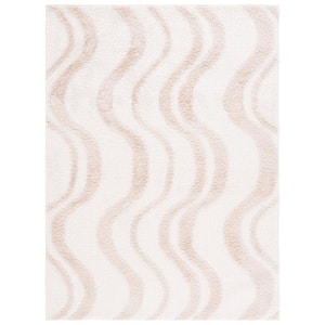Norway Beige/Ivory 5 ft. x 8 ft. Abstract Striped Area Rug