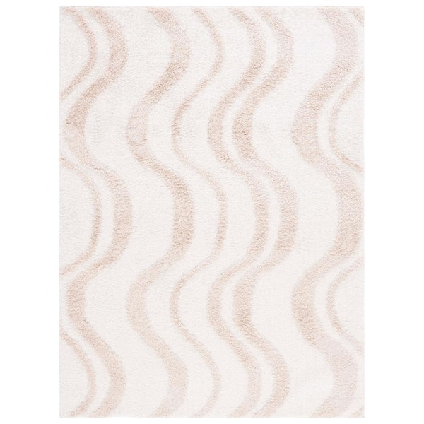 SAFAVIEH Norway Beige/Ivory 5 ft. x 8 ft. Abstract Striped Area Rug