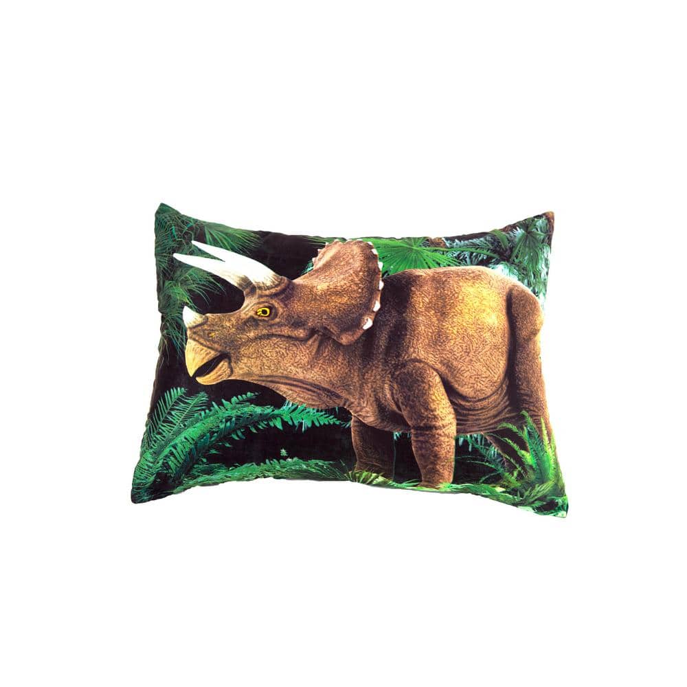Twin Green Dinosaur Forest Microfiber Bed Set