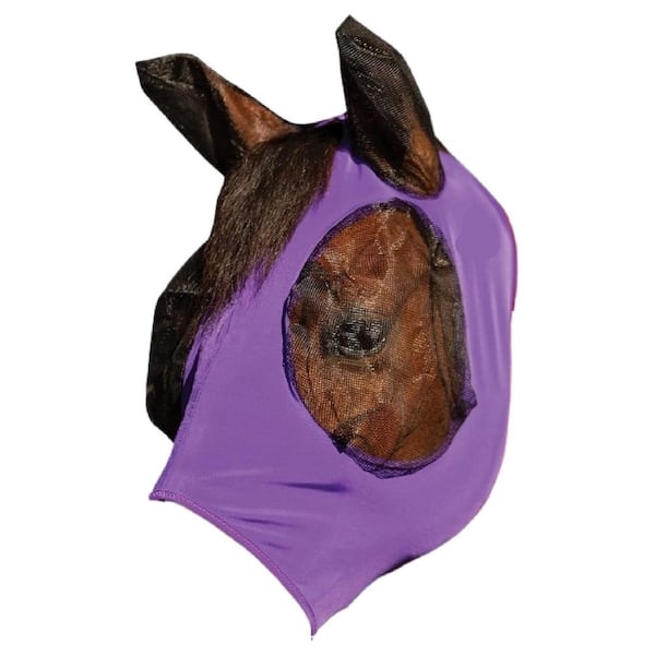 Cob Fly Mask with Maximum Protection and Comfort in Purple