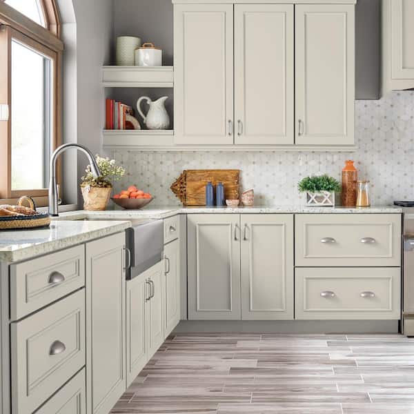 1 gal. #BXC-62 Alabaster Satin Enamel Interior/Exterior Cabinet, Door & Trim Paint