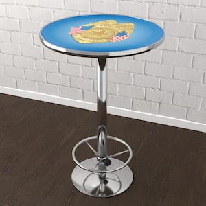Police Officer Blue 42 in. Bar Table