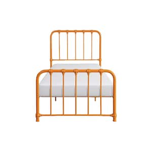 Jocelyn Orange Metal Frame Twin Platform Bed