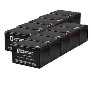 ML12-12 - 12V 12AH F2 UPS Replacement Battery Compatible with Power Patrol SLA1105 - 10 Pack