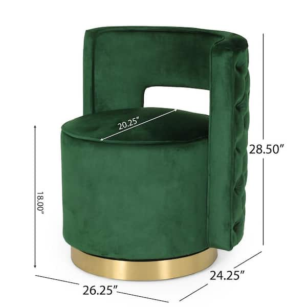 Emerald green best sale vanity chair