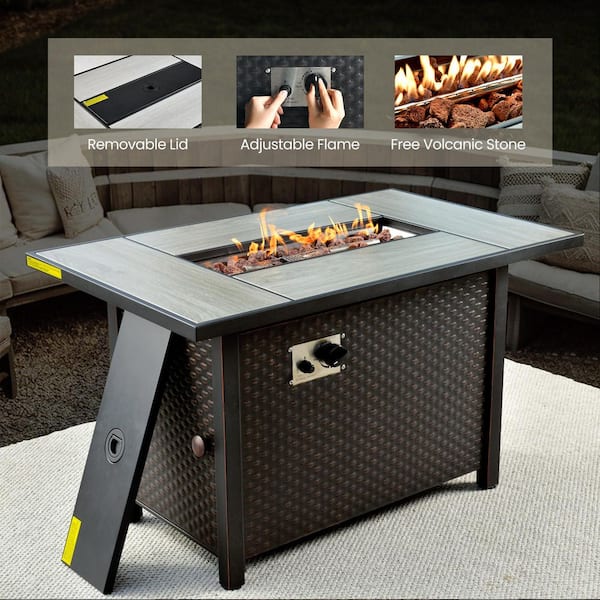 XIZZI Amity 8 Pieces Wicker Patio Conversation Seating Sofa and