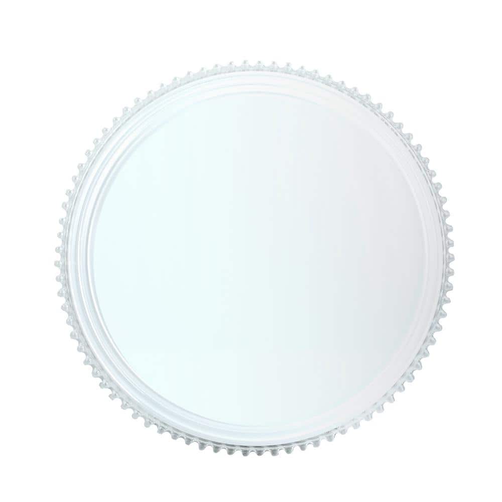 14" White Steel LED Smart Flushmount Ceiling Light