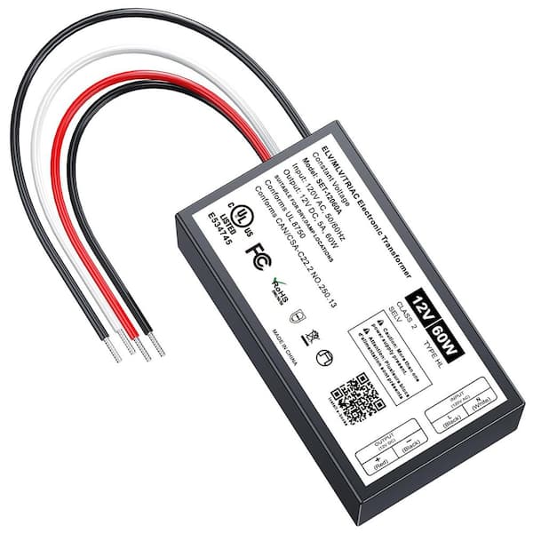 ELV/MLV 60W 12V Dimmable LED Driver for 12V LED Lights Model 60W12V 1