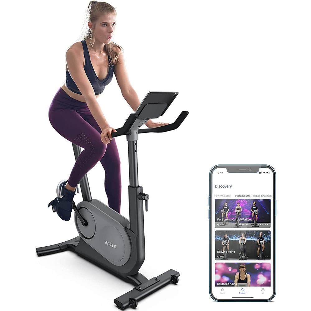 with Indoor Resistance Bike Smart - Home AI RENPHO Auto The Cycling Exercise Depot Bike PUS-R-Q002-GY