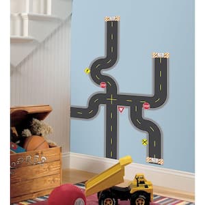41.5 in. x 31 in. Build-A-Road Peel & Stick Wall Decal