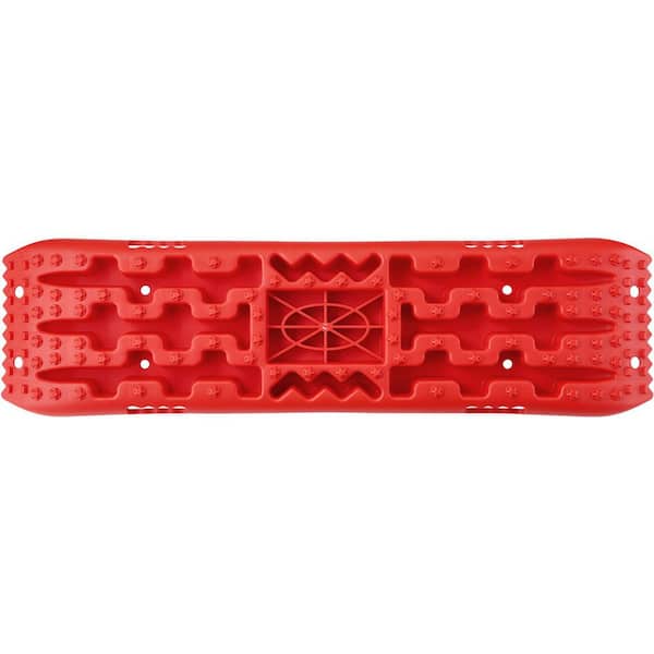 10 Ton Traction Boards with PP Material, Recovery Boards for Off-Road Vehicles / Cars/ Pickups / SUVs / RVs, Long, Red