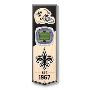 2022 Schedule and Superdome Wall  New Orleans Saints 