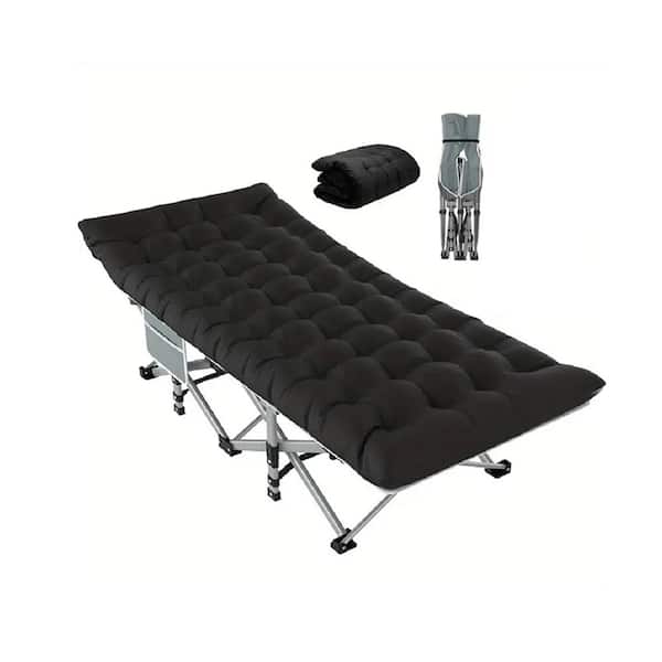 Unbranded 75 in. Folding Camping Bed-Portable Heavy Duty Sleeping Bed with Carrying Bag, Oxford Cloth Travel Bed for Outdoor Use