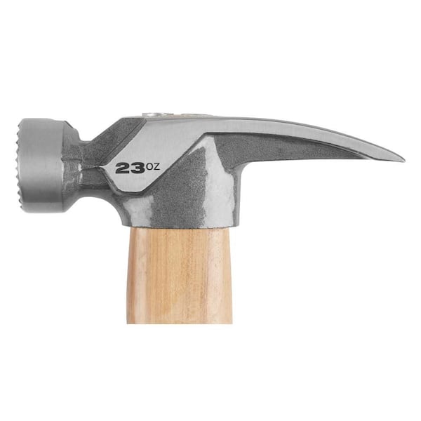 Milwaukee 23 oz. Milled Face Hickory Handle Framing Hammer 48-22