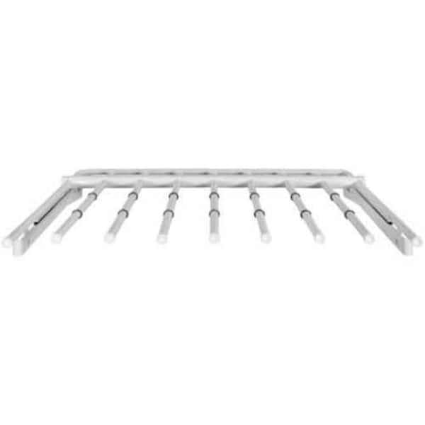 Rubbermaid White Metal Clothes Rack 19.187 in. W x 24.25 in. H