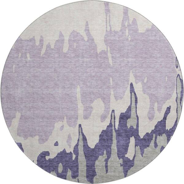 Addison Rugs Mayfield Premium Machine Washable Abstract AMF961 Purple 8 ...