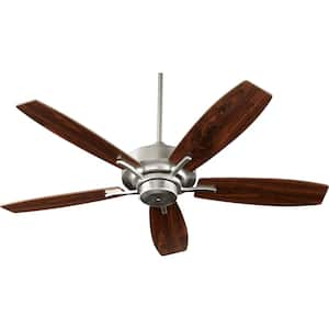 Soho 52 in. Indoor Satin Nickel Ceiling Fan