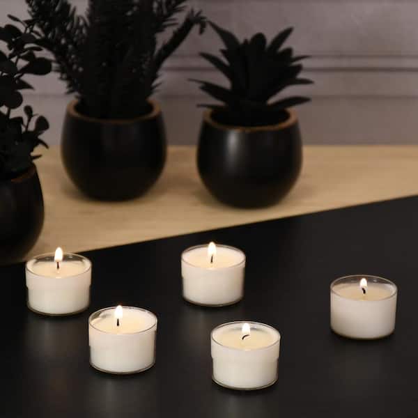 Extended Burn Tea Light Candles 30ct - White - Unscented - Tealight