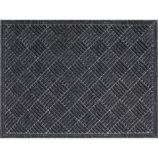 Multy Industries 1005339 36' x 48 Charcoal Contours Floor Mat