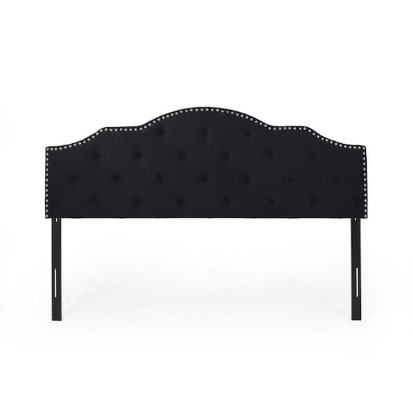 Noble House Cordeaux Black King Headboard