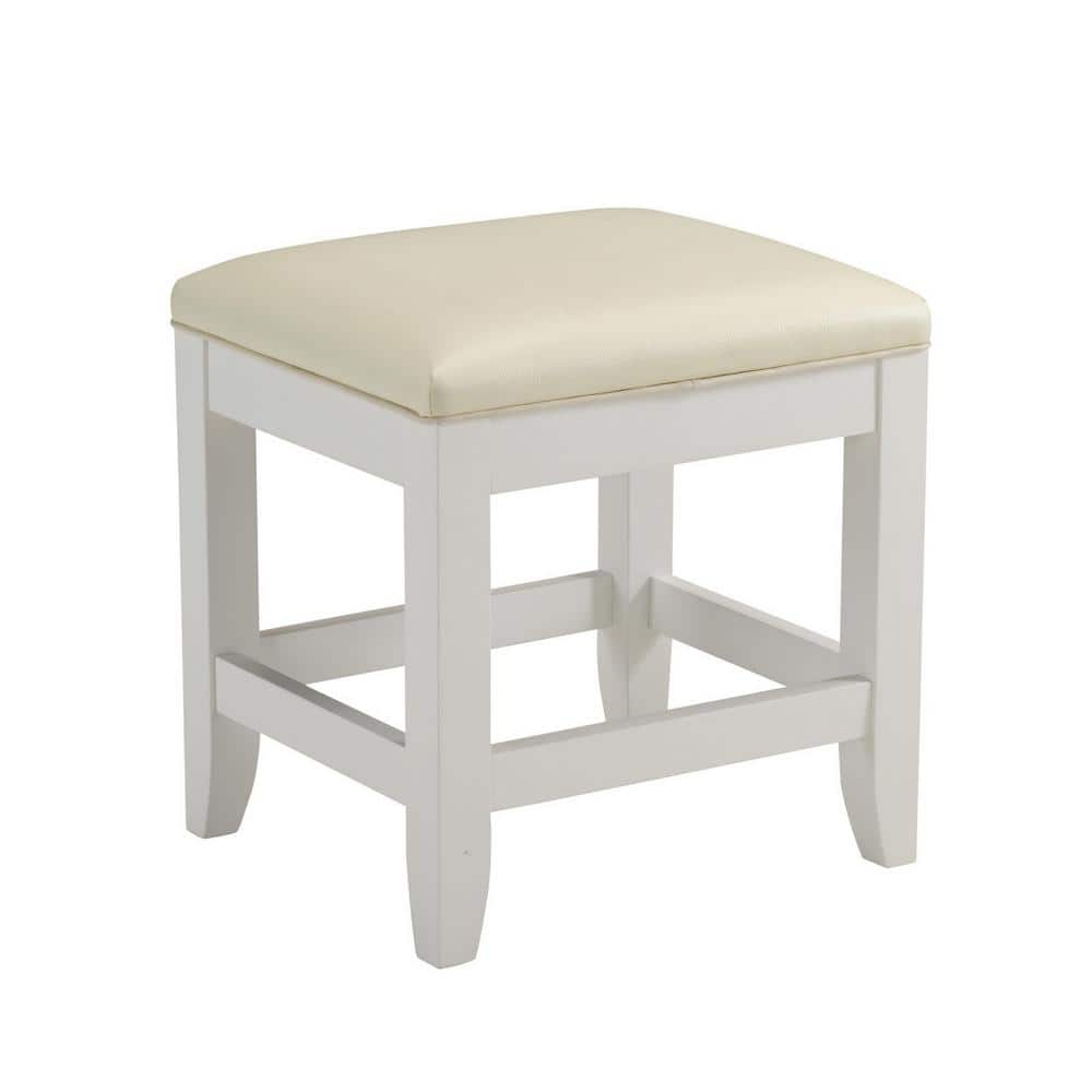 UPC 095385810764 product image for Naples White Vanity Bench | upcitemdb.com