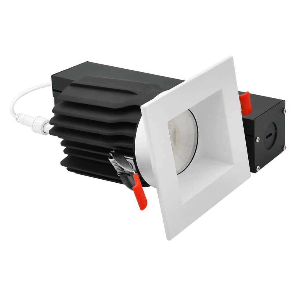 3 In. Integrated LED Regressed Light with Square White Trim, 5CCT, CRI90 15/20W 1450/2100LM Dimmable 60° Beam, Wet Rated price history on PriceWatchPro