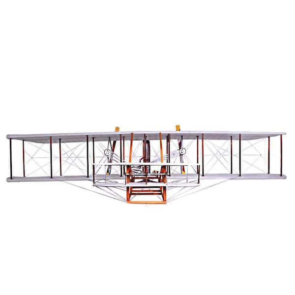 HomeRoots Wood Wright Brothers Flyer Model Sculpture