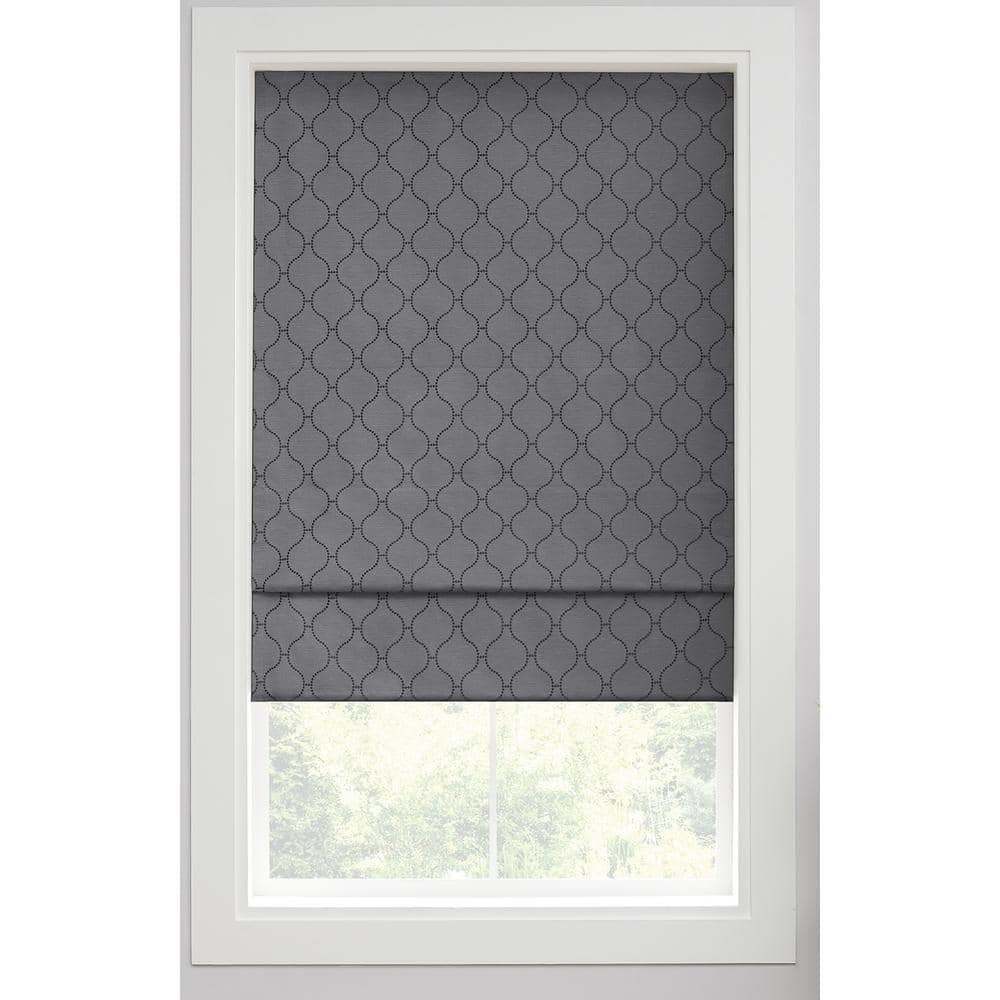 Darien Grey Cordless Blackout Polyester Roman Shade 36 in. W x 64 in. L price history on PriceWatchPro