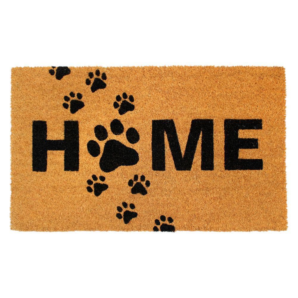 Natural Multi Color 18 in. x 30 in. Dog Welcome Door Mat DM7773 - The Home  Depot
