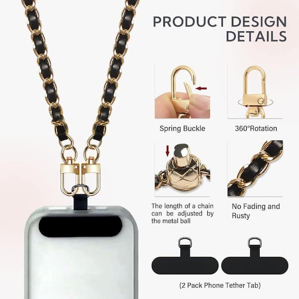 2 Pack Crossbody Phone Lanyard Strap With Adjustable Neck Strap And - View #7