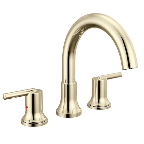 Delta Trinsic 2-Handle Deck Mount Tub Faucet Trim Kit in Chrome (Valve Not Included)